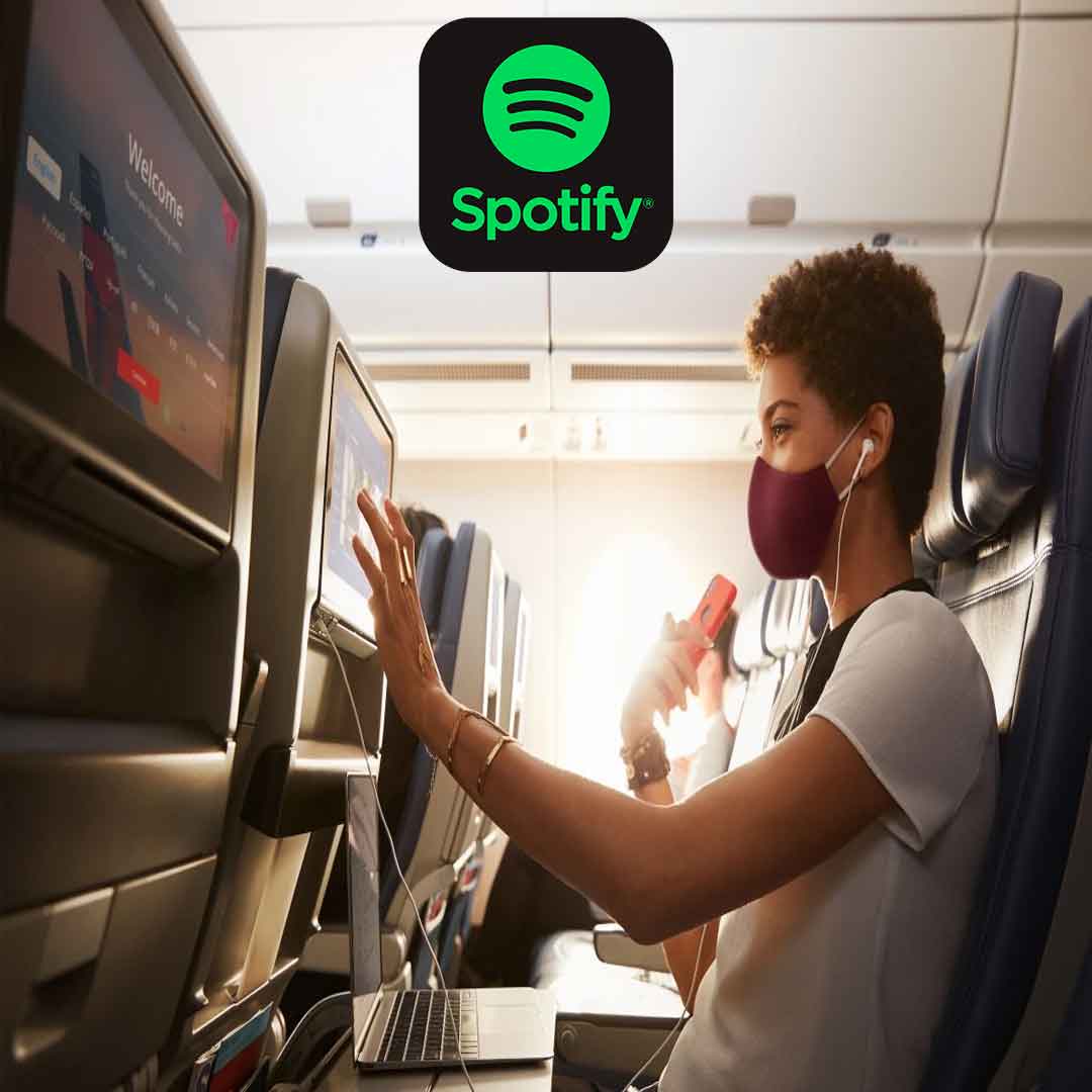 spotify is taking over deltas entire in flight audio section